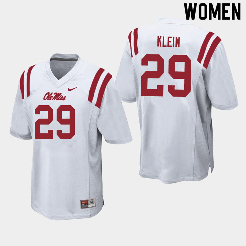 Campbell Klein Ole Miss Rebels NCAA Women's White #29 Stitched Limited College Football Jersey TRZ8158FE